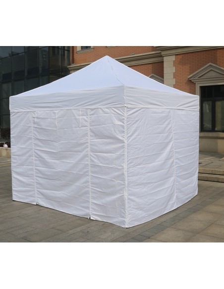 3x3 MT BIANCO Gazebo pieghevole impermeabile con pareti Acciaio 4cm - 8