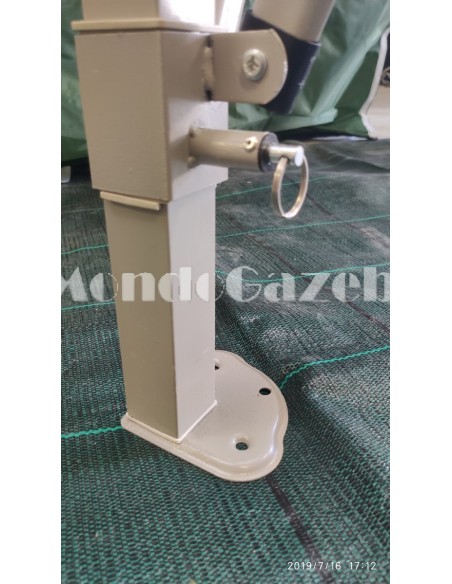 3x3 MT BIANCO Gazebo pieghevole impermeabile con pareti Acciaio 4cm - 16