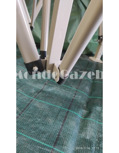 3x3 MT BIANCO Gazebo pieghevole impermeabile con pareti Acciaio 4cm - 17