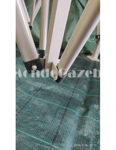 3x3 MT BIANCO Gazebo pieghevole impermeabile con pareti Acciaio 4cm - 17