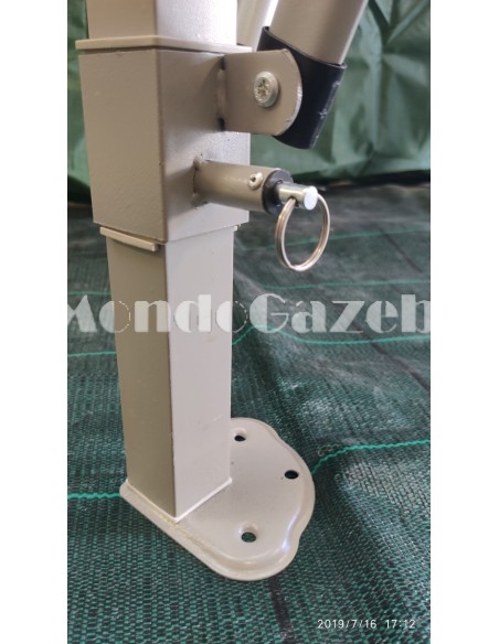 3x3 MT GIALLO Gazebo pieghevole impermeabile con pareti Acciaio 4cm - 8