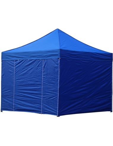 3x3 MT BLU Gazebo pieghevole impermeabile con pareti Acciaio 4cm - 2