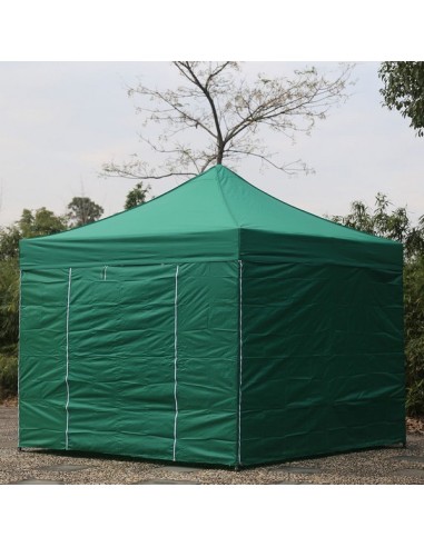 3x3 MT VERDE Gazebo pieghevole impermeabile con pareti Acciaio 4cm - 5