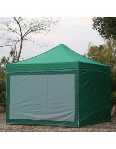 3x3 MT VERDE Gazebo pieghevole impermeabile con pareti Acciaio 4cm - 6