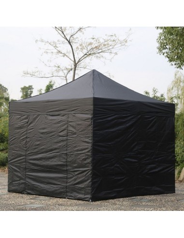 3x3 MT NERO Gazebo richiudibile impermeabile con pareti