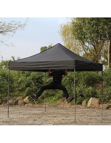 3x3 MT NERO Gazebo richiudibile impermeabile con pareti