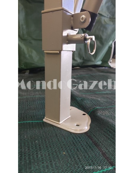 3x3 MT ROSSO Gazebo pieghevole impermeabile con pareti Acciaio 4cm - 17