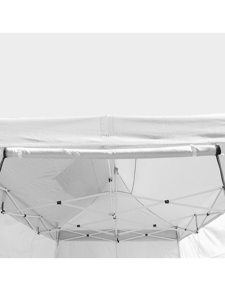 3X4.5 MT BIANCO Gazebo pieghevole impermeabile con pareti Acciaio 4cm - 16