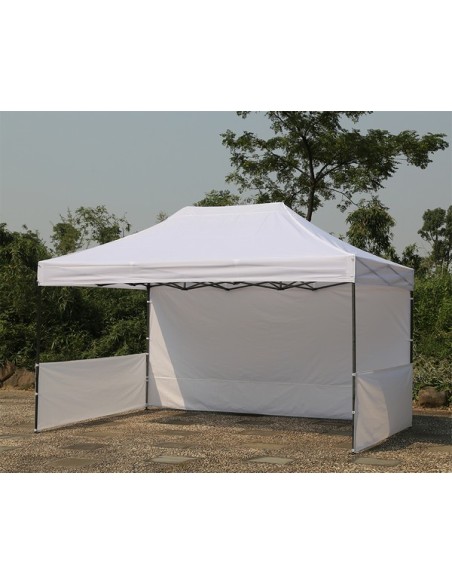 3X4.5 MT BIANCO Gazebo pieghevole impermeabile con pareti Acciaio 4cm - 3