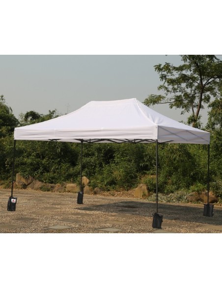 3X4.5 MT BIANCO Gazebo pieghevole impermeabile con pareti Acciaio 4cm - 7