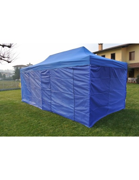 3X4.5 MT BLU Gazebo pieghevole impermeabile con pareti Acciaio 4cm - 21