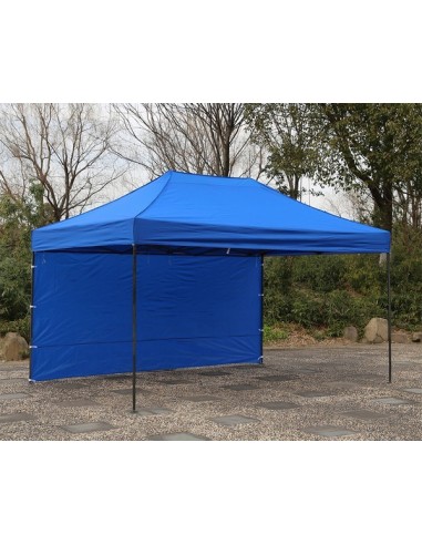 3X4.5 MT BLU Gazebo pieghevole impermeabile con pareti Acciaio 4cm - 5