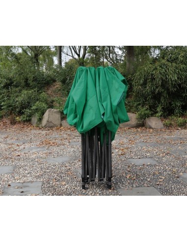3X4.5 MT VERDE Gazebo pieghevole impermeabile con pareti Acciaio 4cm - 6