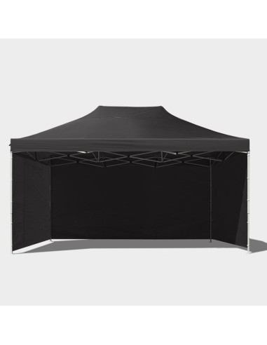 3X4.5 MT NERO Gazebo pieghevole impermeabile con pareti Acciaio 4cm - 13