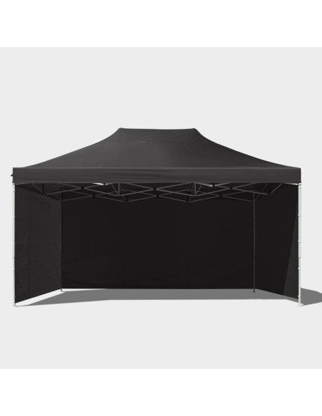 3X4.5 MT NERO Gazebo pieghevole impermeabile con pareti Acciaio 4cm - 13