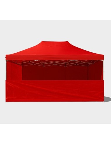 3X4.5 MT ROSSO Gazebo pieghevole impermeabile con pareti Acciaio 4cm - 11