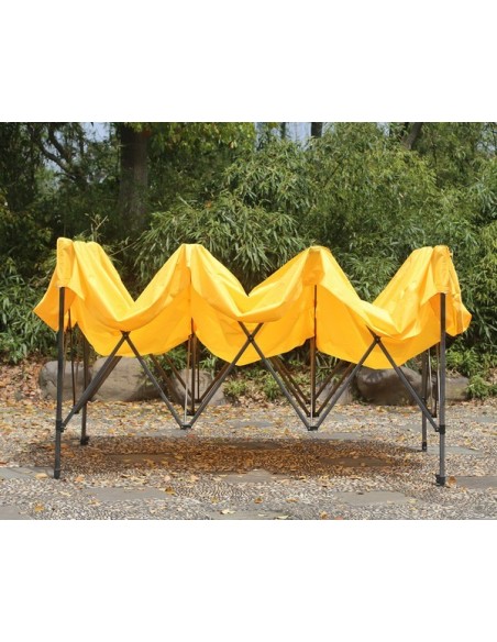 3X4.5 MT GIALLO Gazebo pieghevole impermeabile con pareti Acciaio 4cm - 8