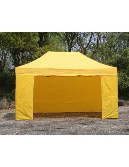 3X4.5 MT GIALLO Gazebo pieghevole impermeabile con pareti Acciaio 4cm - 12