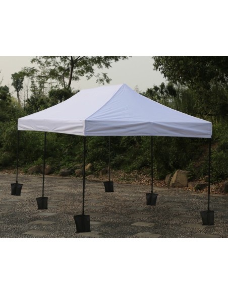 3x6 MT BIANCO Gazebo pieghevole impermeabile con pareti Acciaio 4cm - 14