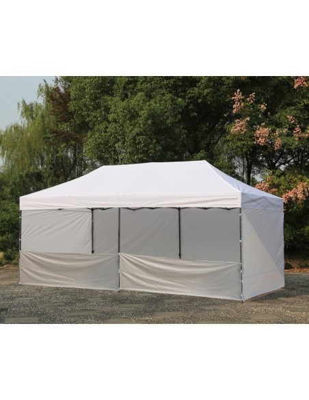 3x6 MT BIANCO Gazebo pieghevole impermeabile con pareti Acciaio 4cm - 19