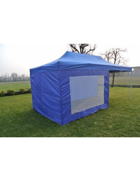 3x6 MT BLU Gazebo pieghevole impermeabile con pareti Acciaio 4cm - 27