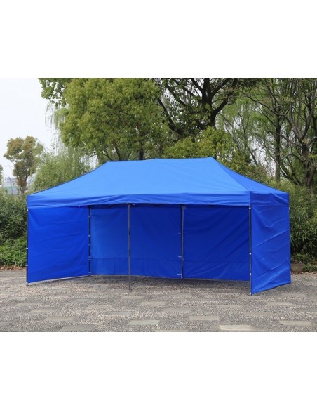 3x6 MT BLU Gazebo pieghevole impermeabile con pareti Acciaio 4cm - 2