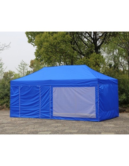 3x6 MT BLU Gazebo pieghevole impermeabile con pareti Acciaio 4cm - 8