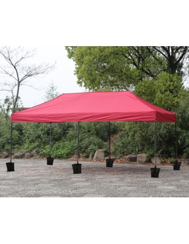 3x6 MT ROSSO Gazebo pieghevole impermeabile con pareti Acciaio 4cm - 2