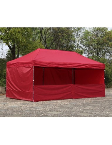3x6 MT ROSSO Gazebo pieghevole impermeabile con pareti Acciaio 4cm - 3