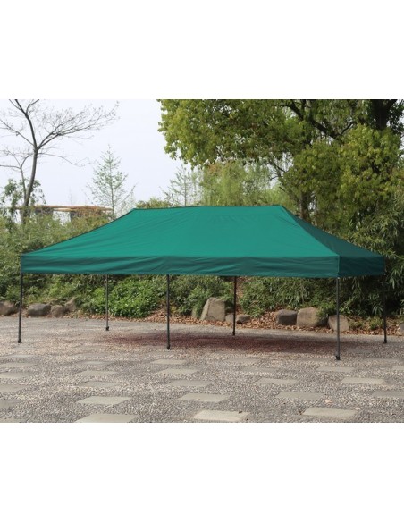 3x6 MT VERDE Gazebo pieghevole impermeabile con pareti Acciaio 4cm - 5