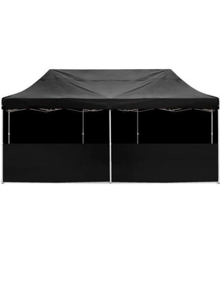 3x6 MT NERO Gazebo pieghevole impermeabile con pareti Acciaio 4cm - 12