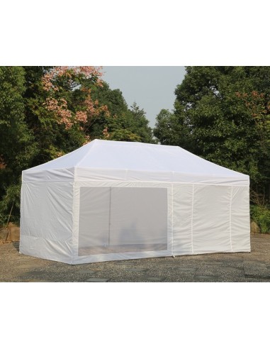 6x3 MT BIANCO Gazebo pieghevole impermeabile con pareti finestrate Acciaio 4cm - 15