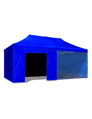 6x3 MT BLU Gazebo pieghevole impermeabile con pareti finestrate Acciaio 4cm - 15
