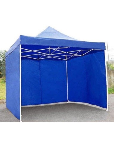 3x3 MT BLU Gazebo pieghevole impermeabile con pareti Acciaio 3cm - 13