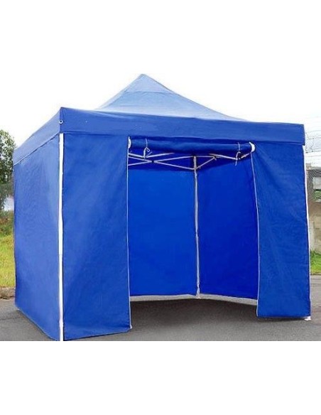 3x3 MT BLU Gazebo pieghevole impermeabile con pareti Acciaio 3cm - 14