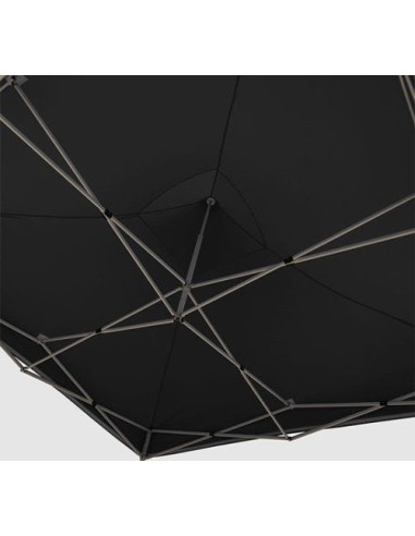 3x3 MT NERO Gazebo pieghevole impermeabile con pareti Acciaio 3cm - 7