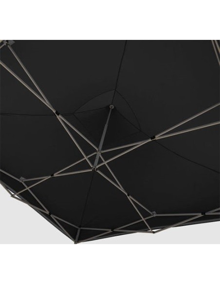 3x3 MT NERO Gazebo pieghevole impermeabile con pareti Acciaio 3cm - 7