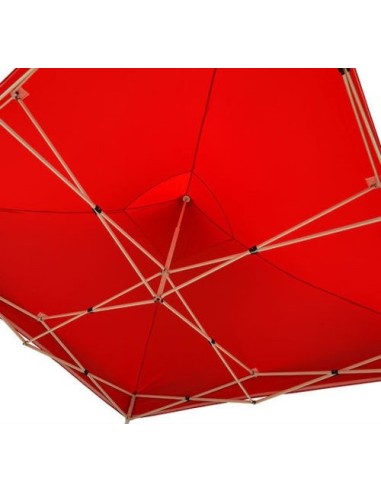 3x3 MT ROSSO Gazebo pieghevole impermeabile con pareti Acciaio 3cm - 14