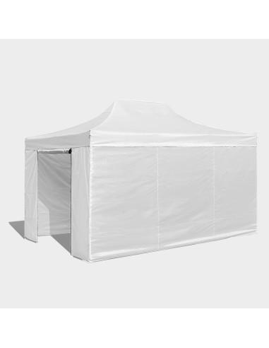 3x4.5 MT BIANCO Gazebo pieghevole impermeabile con pareti Acciaio 3cm - 10