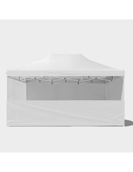 3x4.5 MT BIANCO Gazebo pieghevole impermeabile con pareti Acciaio 3cm - 12