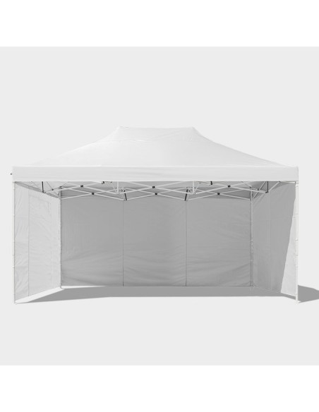 3x4.5 MT BIANCO Gazebo pieghevole impermeabile con pareti Acciaio 3cm - 13