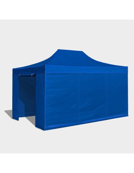 3x4.5 MT BLU Gazebo pieghevole impermeabile con pareti Acciaio 3cm - 12