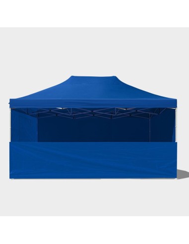 3x4.5 MT BLU Gazebo pieghevole impermeabile con pareti Acciaio 3cm - 14