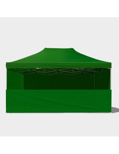 3x4.5 MT VERDE Gazebo pieghevole impermeabile con pareti Acciaio 3cm - 11