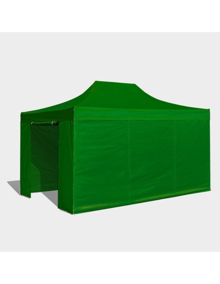 3x4.5 MT VERDE Gazebo pieghevole impermeabile con pareti Acciaio 3cm - 13