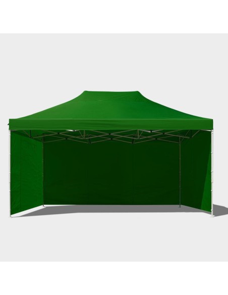 3x4.5 MT VERDE Gazebo pieghevole impermeabile con pareti Acciaio 3cm - 14