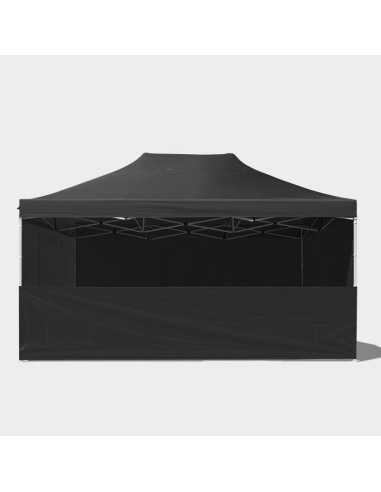 3x4.5 MT NERO Gazebo pieghevole impermeabile con pareti Acciaio 3cm - 15