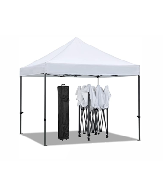Gazebo pieghevole 3x3mt Hobby mercatini colore BIANCO - 1
