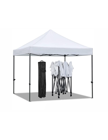 Gazebo pieghevole 3x3mt Hobby mercatini colore BIANCO - 1