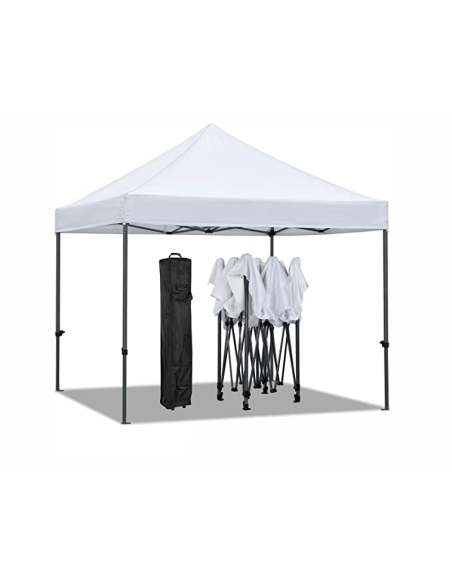 Gazebo pieghevole 3x3mt Hobby mercatini colore BIANCO - 1